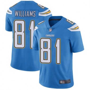 Los Angeles Chargers NFL Football Mike Williams Electric Blue Jersey Men Limited 81 Alternate Vapor Untouchable